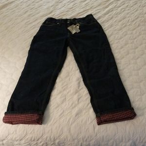 Cabelas flannel lined jeans